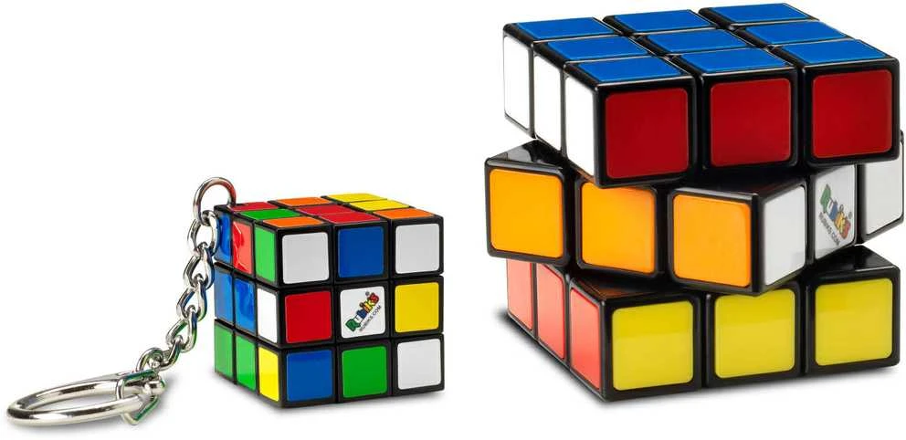 Spin Master Oryginalna Kostka Rubika Rubiks Classic (kostka + breloczek)