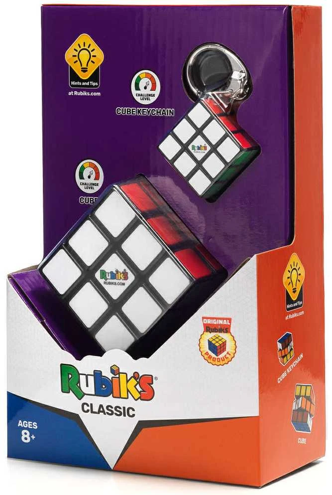 Spin Master Oryginalna Kostka Rubika Rubiks Classic (kostka + breloczek)