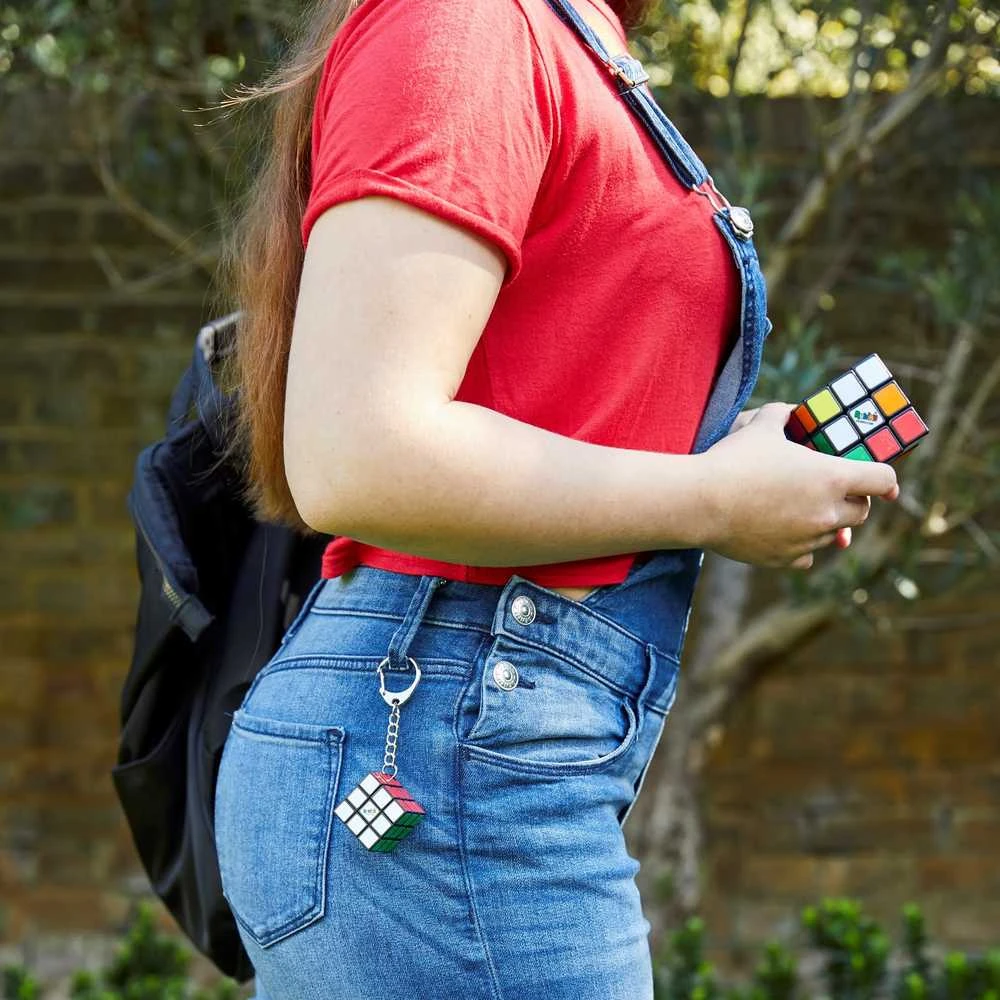Spin Master Oryginalna Kostka Rubika Rubiks Classic (kostka + breloczek)