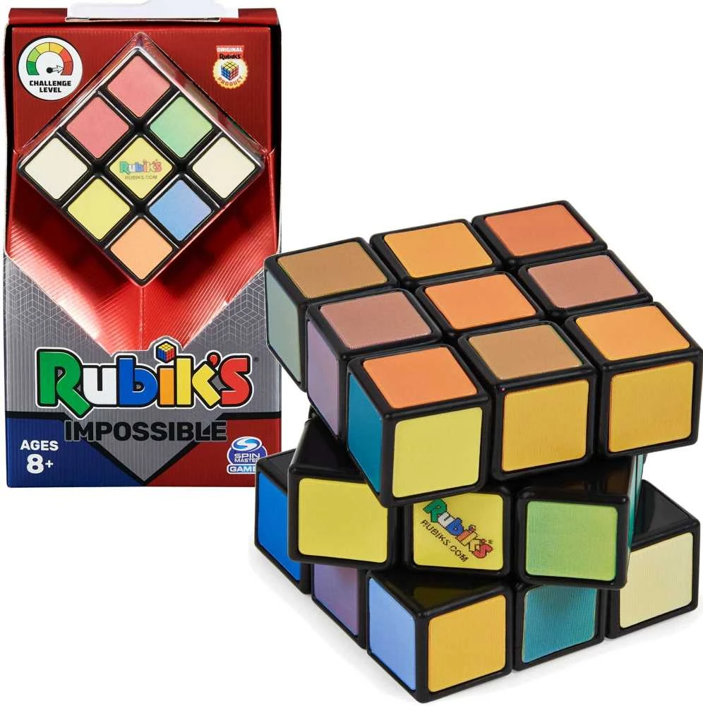 Spin Master RUBIK'S CUBE 3x3 Impossible - 6063974 - Rubiko kubas labai sudėtingas, spalva keičiasi priklausomai nuo kampų