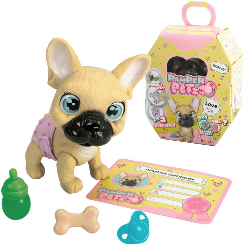 Simba Interaktyvus žaislas prancūzų buldogas 15 cm