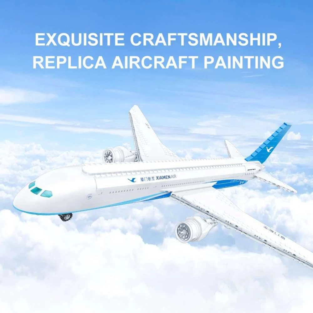 „Pantasy“ konstruktoriai „Boeing 787 Dreamliner“ lėktuvui, 55 cm, 744 detalės
