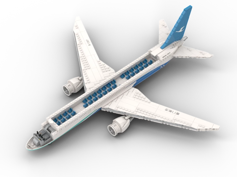 „Pantasy“ konstruktoriai „Boeing 787 Dreamliner“ lėktuvui, 55 cm, 744 detalės