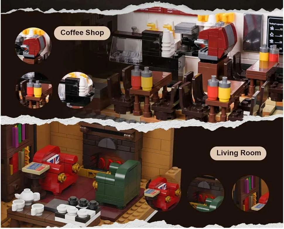 Pantasy Sherlock Holmes Baker Street 221B 3047 vienetai statybiniai blokai