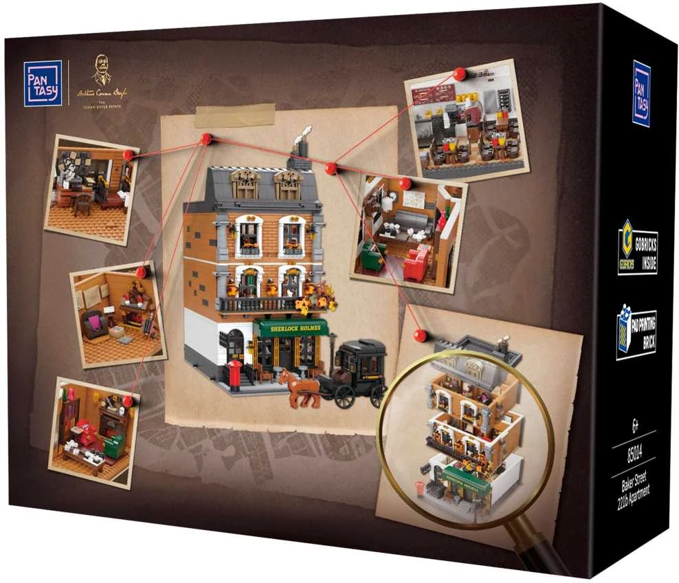 Pantasy Sherlock Holmes Baker Street 221B 3047 vienetai statybiniai blokai