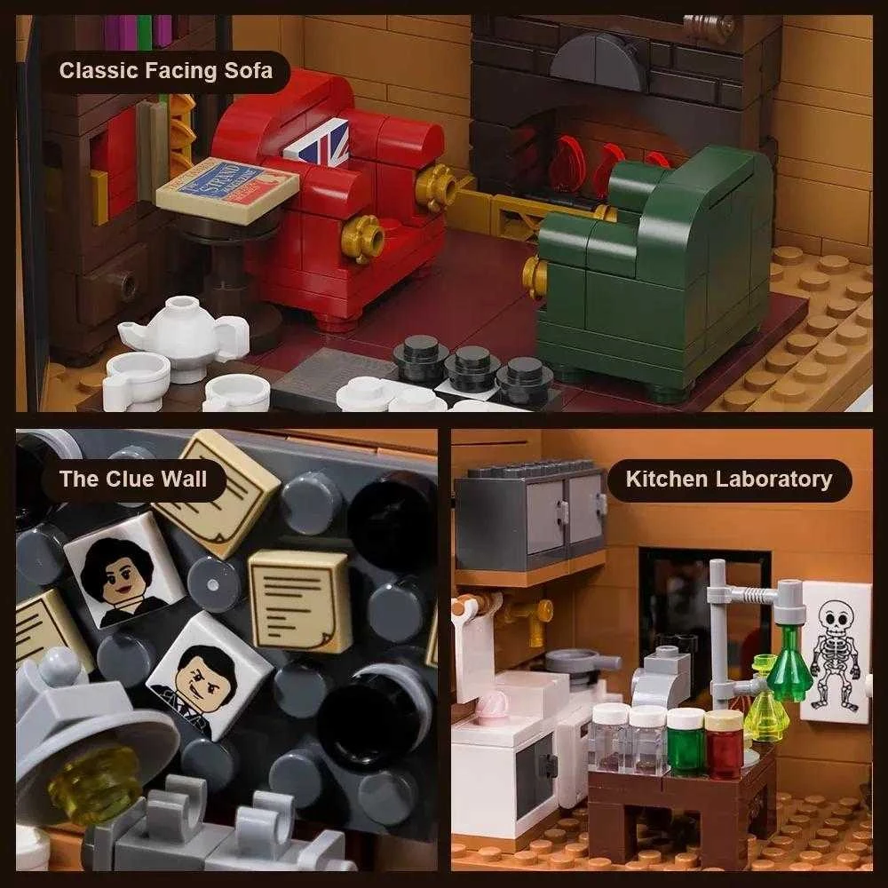 Pantasy Sherlock Holmes Baker Street 221B 3047 vienetai statybiniai blokai