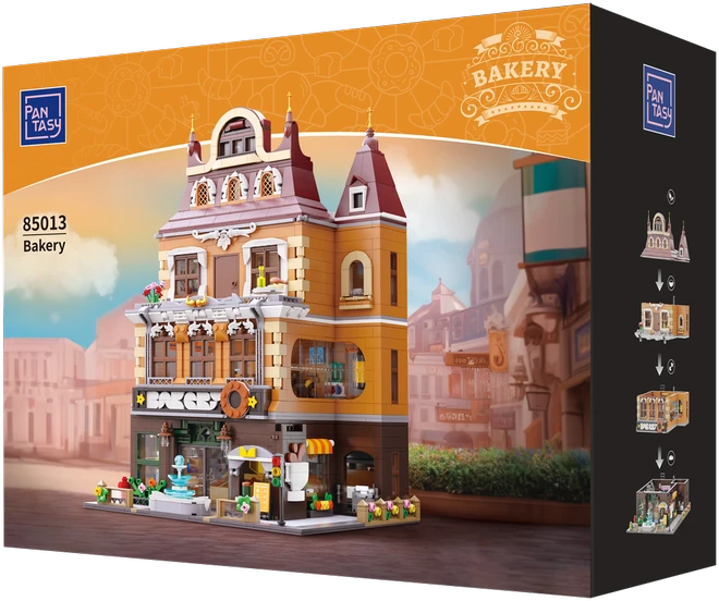 Pantasy statybiniai blokai kepyklos pastatas 2663 vnt