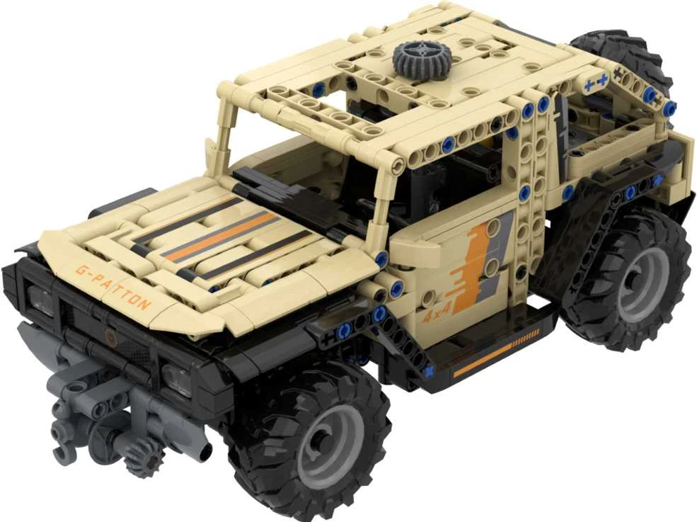 Almarina Pantasy statybiniai blokeliai G-Patton XT transporto priemonė 1:18 automobilis 26,4 cm 694 vnt.