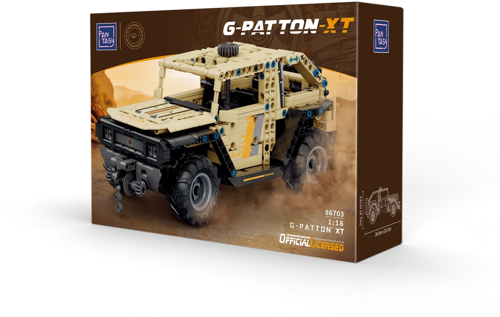 Almarina Pantasy statybiniai blokeliai G-Patton XT transporto priemonė 1:18 automobilis 26,4 cm 694 vnt.