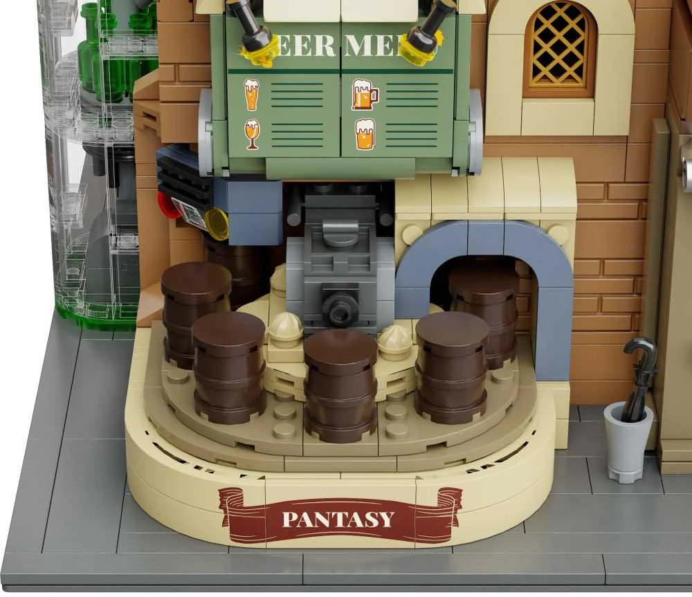 „Pantasy“ statybiniai blokeliai, alaus daryklos pastatas, Craft, alaus darykla, 3252 detalės
