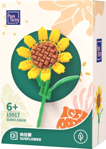 Almarina Pantasy Sunflower statybiniai blokeliai 10 cm 115 vnt