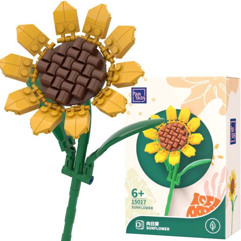 Almarina Pantasy Sunflower statybiniai blokeliai 10 cm 115 vnt
