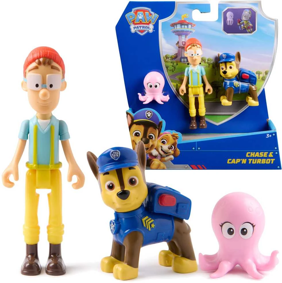 Paw Patrol 3 figūrėlių rinkinys Kapitono Turboto aštuonkojo nuotykių įlankoje