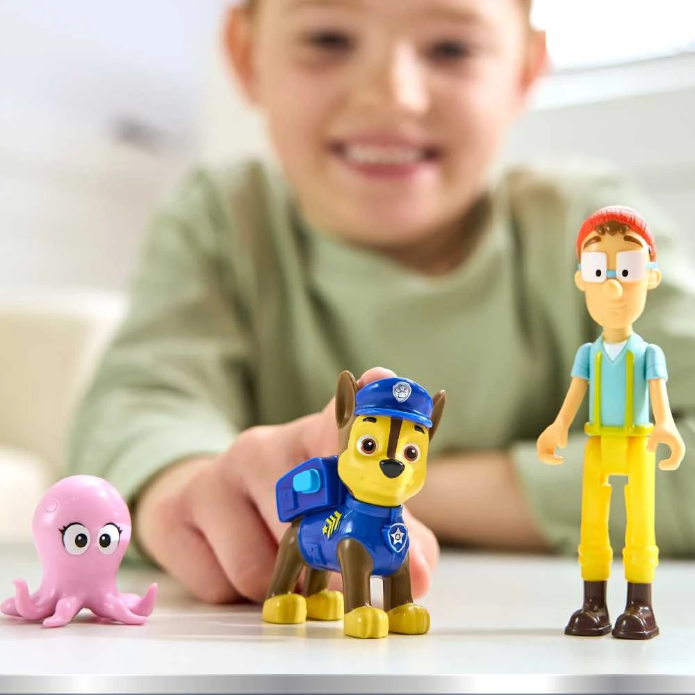 Paw Patrol 3 figūrėlių rinkinys Kapitono Turboto aštuonkojo nuotykių įlankoje