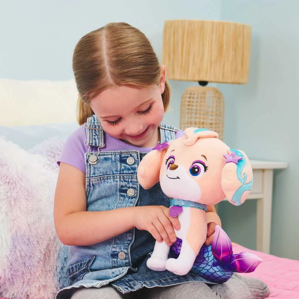 Spin Master LETENĖS PATROLĖS KORALŲ ŠUNYS MASKOTAS MERMAID AQUA PUPS PLIUSAS 23 CM 3+
