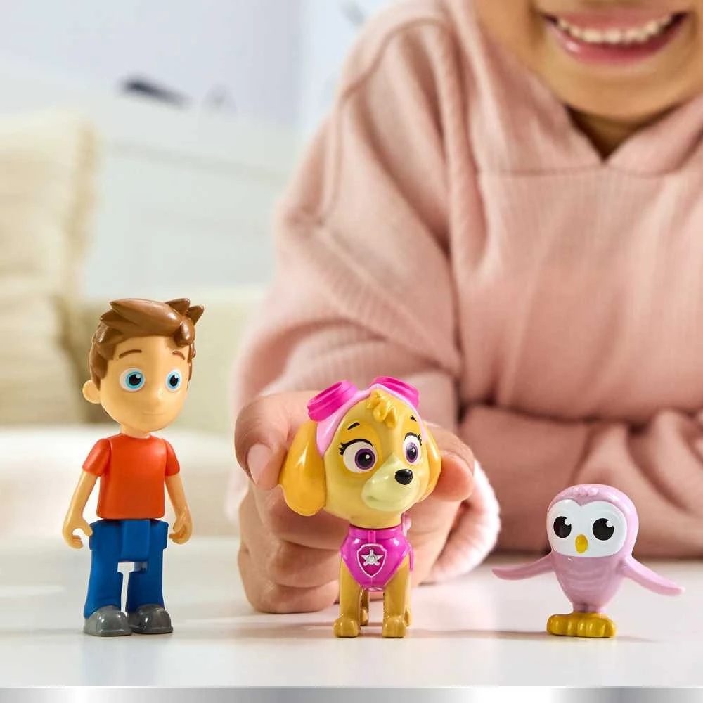 Paw Patrol 3 figūrėlės Skye Alex Porter ir Owl Adventure Bay