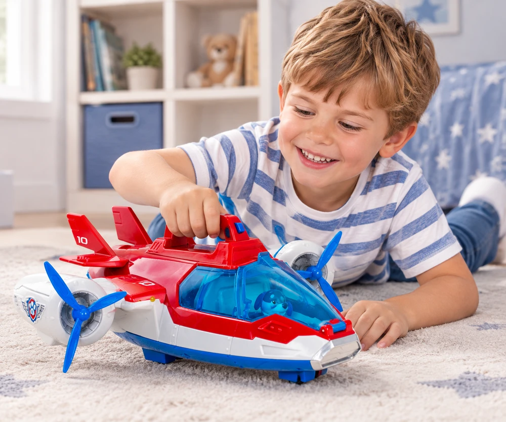 Paw Patrol lėktuvas Patrol reaktyvinis lėktuvas 38 cm + Robodog figūrėlė
