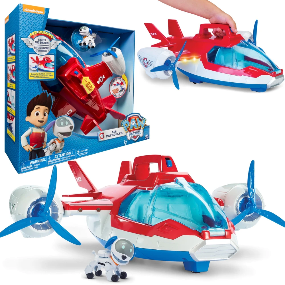 Paw Patrol lėktuvas Patrol reaktyvinis lėktuvas 38 cm + Robodog figūrėlė