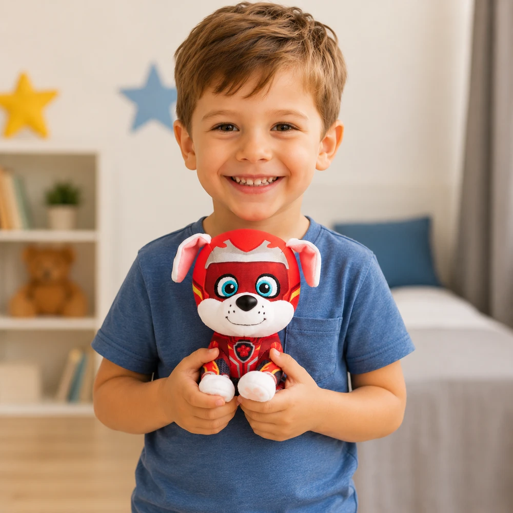 Spin Master Paw Patrol Marshall pliušinis žaislinis ginklas Galingasis filmas Didelis filmas 17 cm
