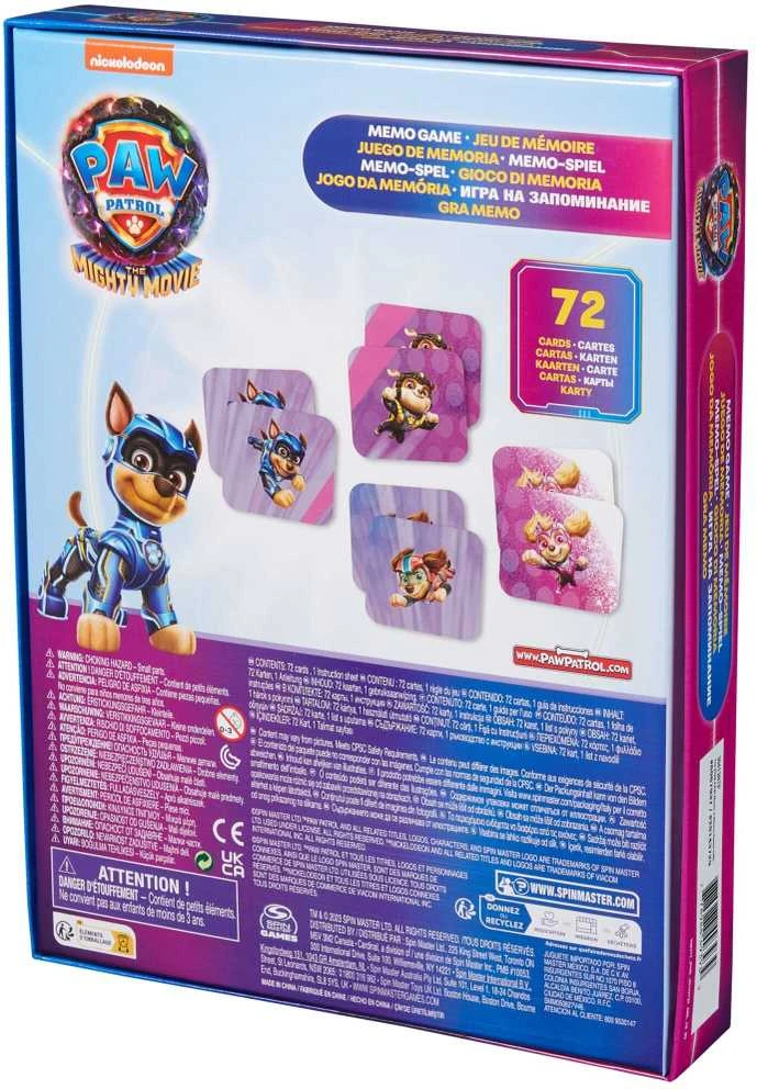 Sm Games Puzzles Paw Patrol The Mighty Movie The Mighty Movie Memo Match kortų žaidimas