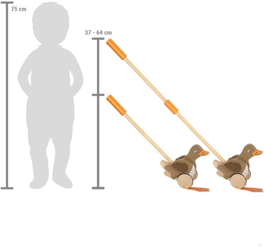 Stumdomas antis - Small foot kompanija - LEGLER - FSC mediena - Judanti galva - 18 mėnesių ir daugiau