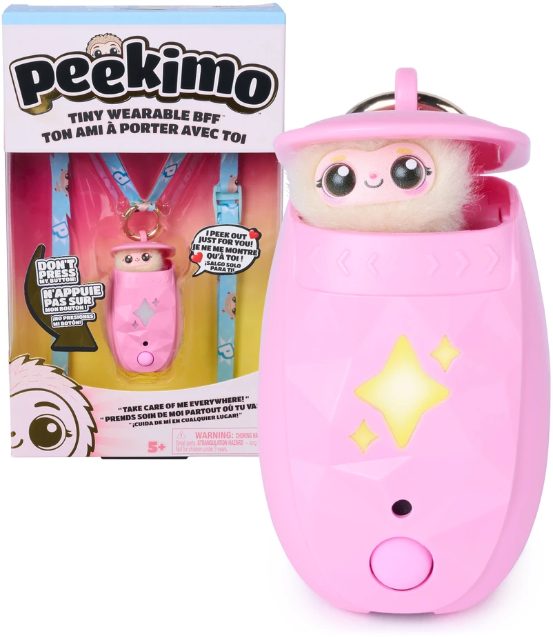 Peekimo - Nešiojamas interaktyvus augintinis su rožiniu centu (6078028)