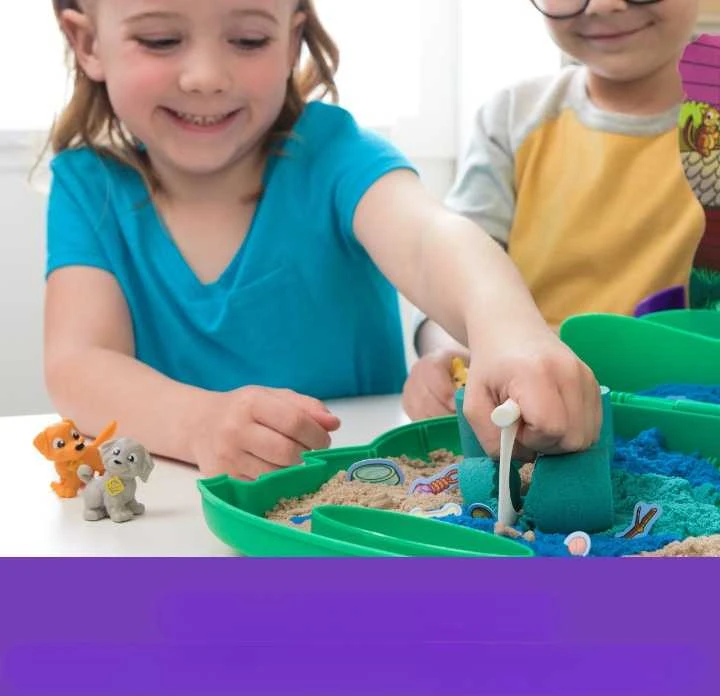 Spin Master KINETIC SAND LAGAMINAS ŠUNŲ PARKO RINKINYS + PRIEDAI