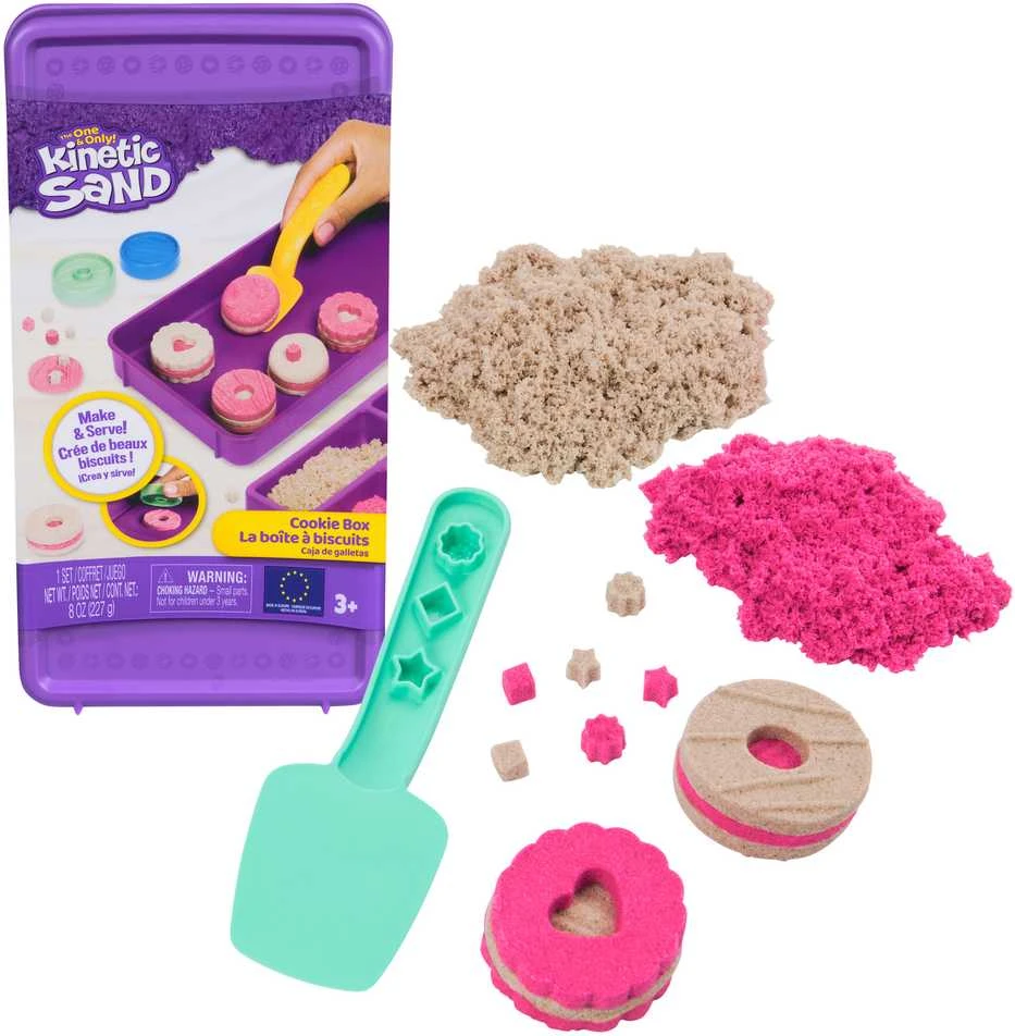 Spin Master Kinetic Sand Kinetinis smėlis – sausainių dėžutė – (6071549)