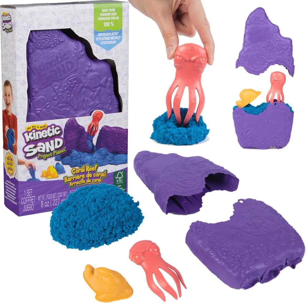 Spin Master Kinetic Sand Kinetinis smėlis – koralinio rifo slėptuvė (6069783)