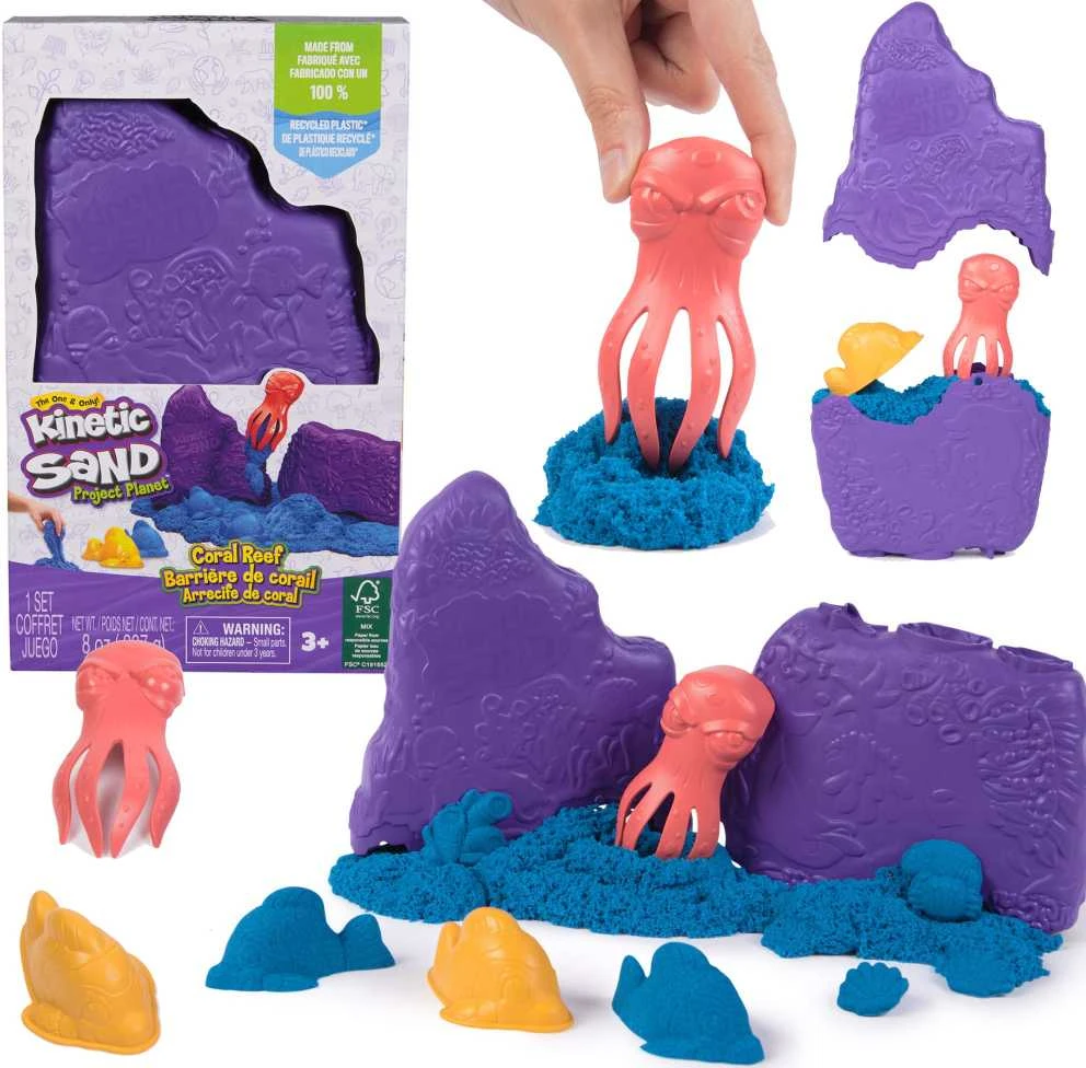 Spin Master Kinetic Sand Kinetinis smėlis – koralinio rifo slėptuvė (6069783)