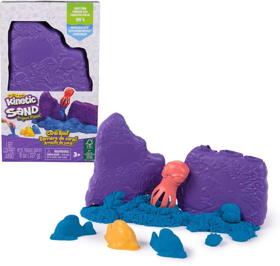 Spin Master Kinetic Sand Kinetinis smėlis – koralinio rifo slėptuvė (6069783)