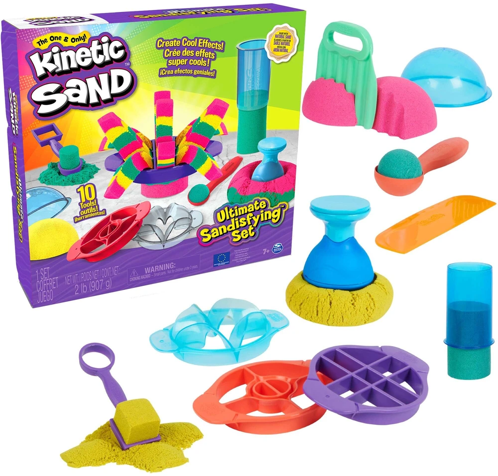Spin Master Kinetic Sand Kinetinis smėlis – tobulas smėliavimo rinkinys (6067345)