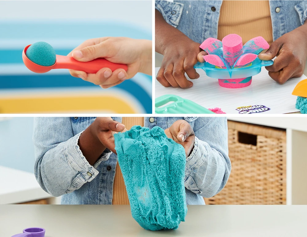 Spin Master Kinetic Sand Kinetinis smėlis – tobulas smėliavimo rinkinys (6067345)
