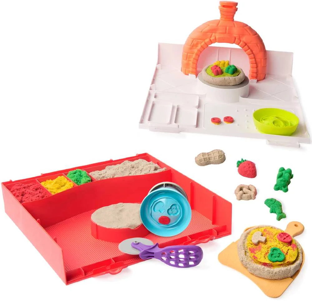 Spin Master KINETINIO SMĖLIO žaidimų rinkinys „SquishPizza“