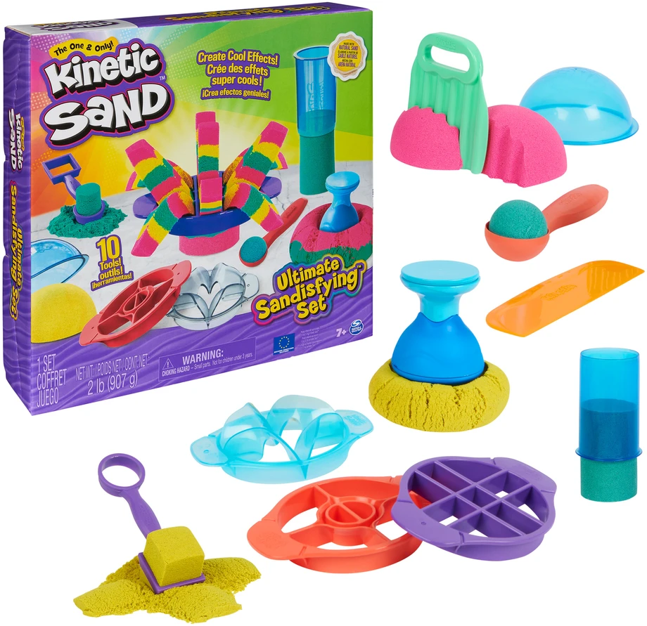 Spin Master Kinetic Sand Kinetinis smėlis – tobulas smėliavimo rinkinys (6067345)