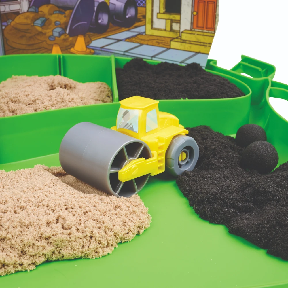 Piasek kinetyczny Plac Budowy Kinetic Sand 793g + priedai