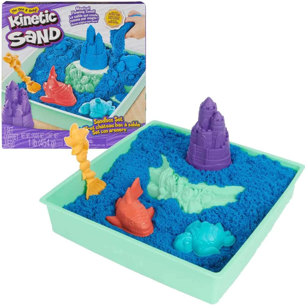Spin Master Kinetic Sand - Rinkinys Piaskownica mėlyna