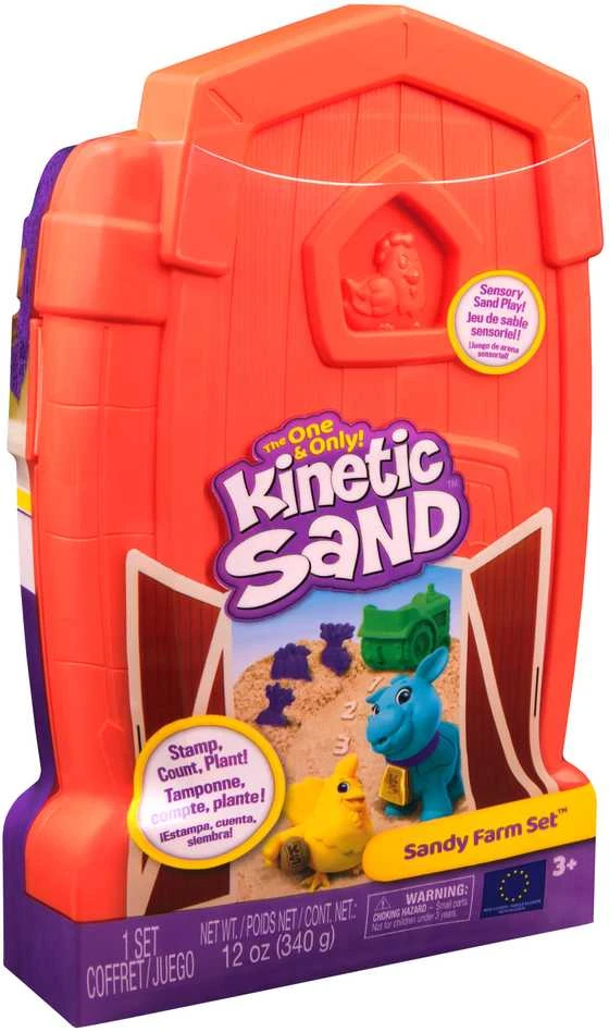 Spin Master KINETINIO SMĖLIO žaidimų rinkinys „Sandy Farm“ rinkinys