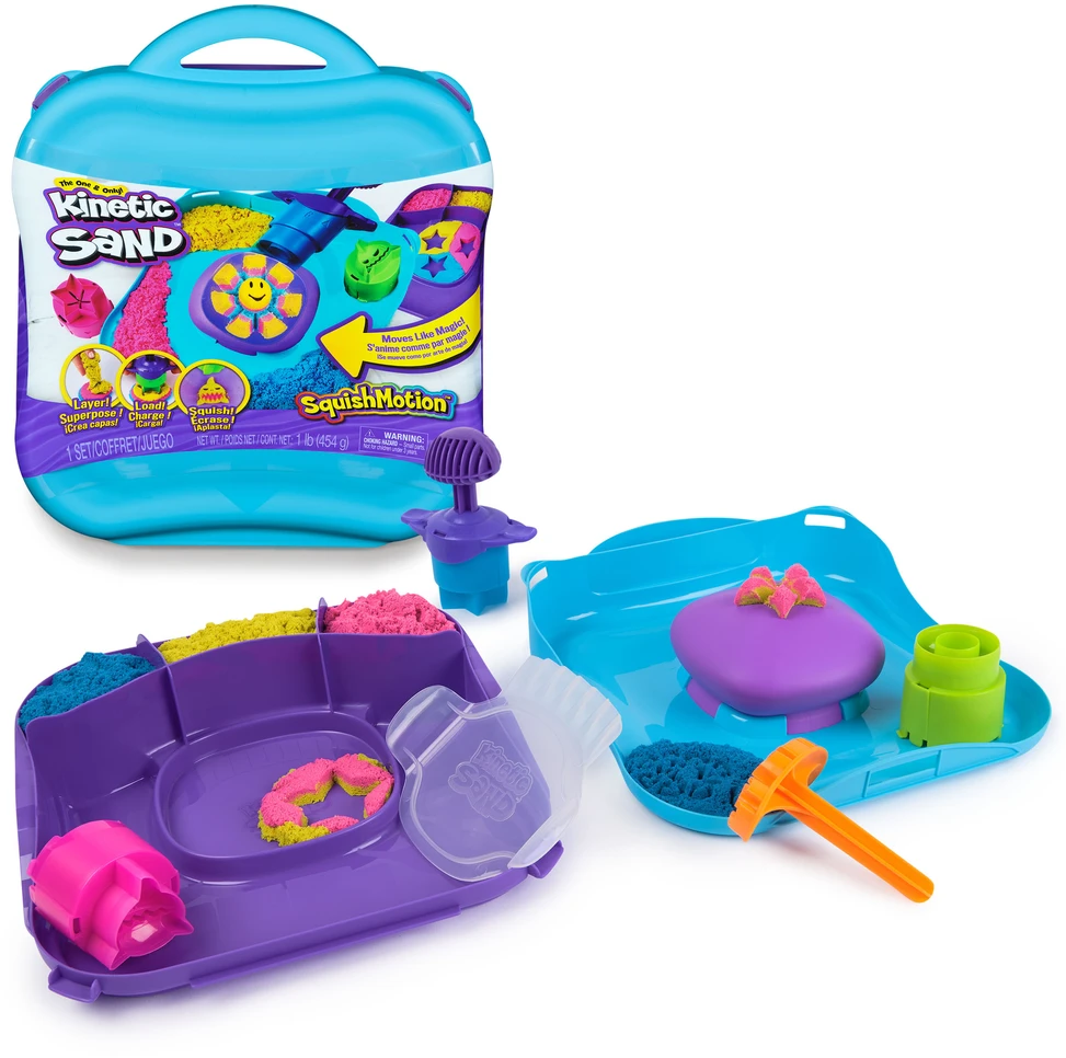 Kinetic Sand KINETINIS SMĖLIS Rinkinys „SquishMotion“