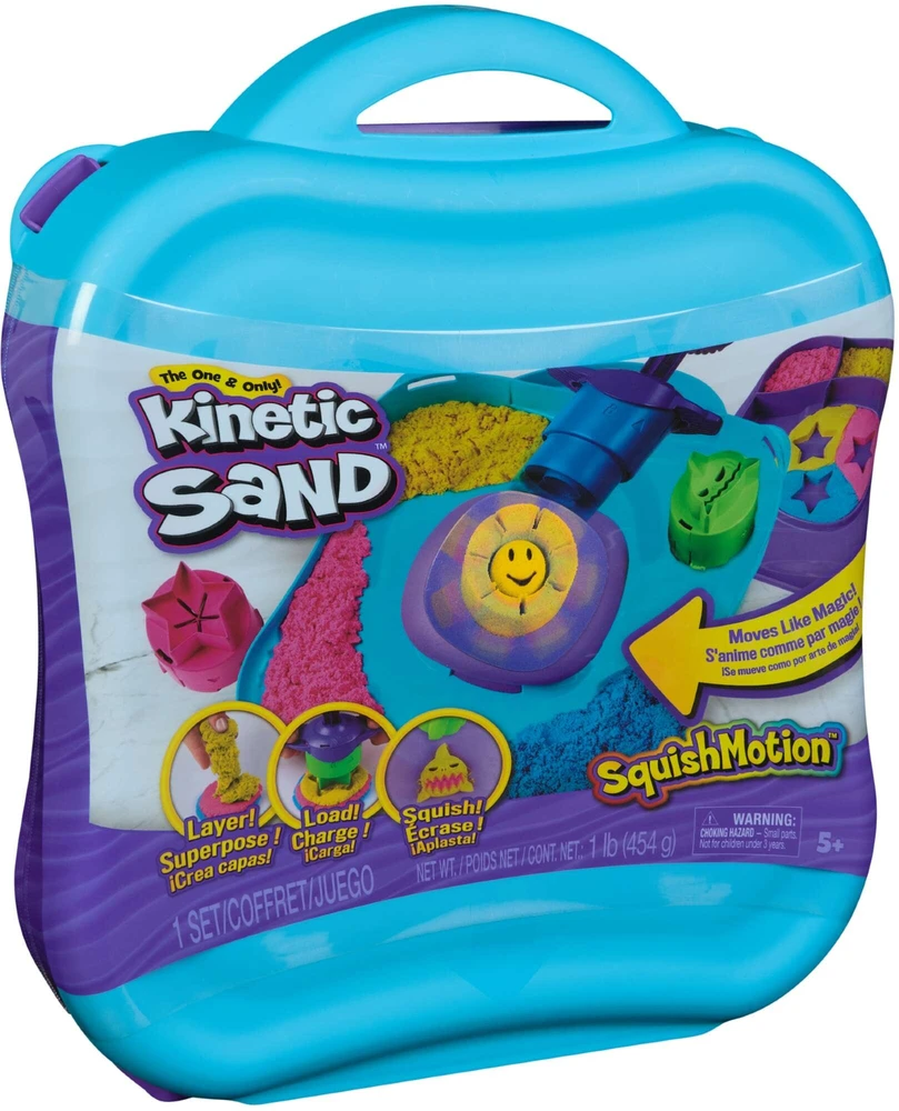 Kinetic Sand KINETINIS SMĖLIS Rinkinys „SquishMotion“
