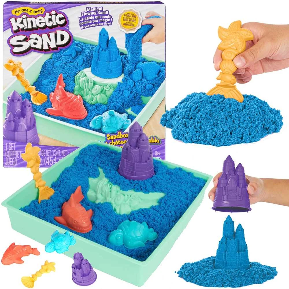 Spin Master Kinetic Sand - Rinkinys Piaskownica mėlyna