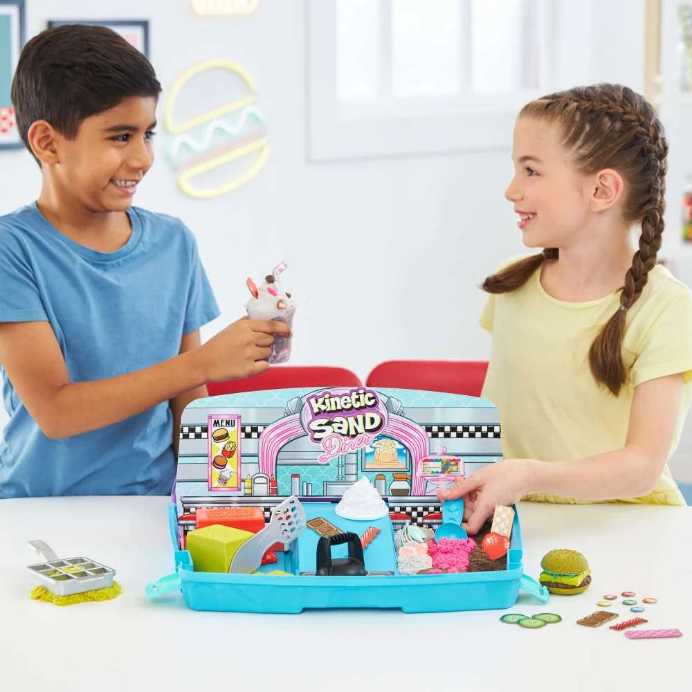 Spin Master Plastikinis kinetinis smėlis Kinetic Sand Set Suitcase Restoranas