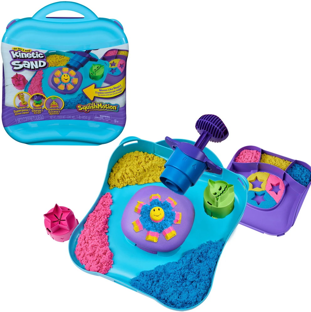 Kinetic Sand KINETINIS SMĖLIS Rinkinys „SquishMotion“