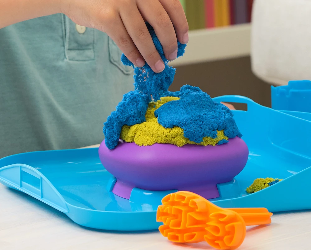 Kinetic Sand KINETINIS SMĖLIS Rinkinys „SquishMotion“