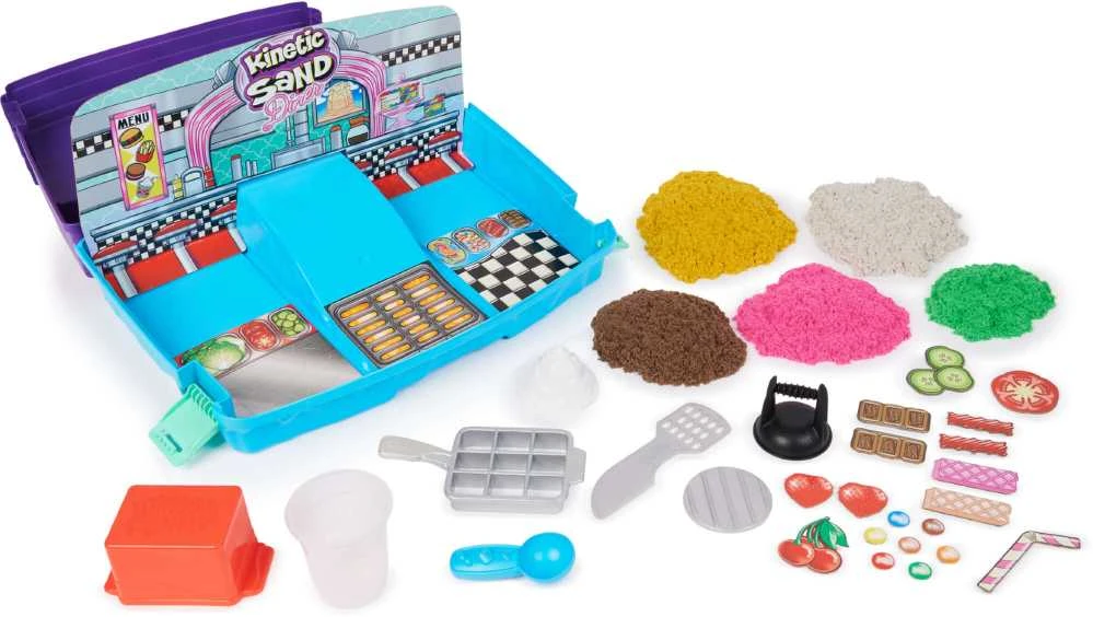 Spin Master Plastikinis kinetinis smėlis Kinetic Sand Set Suitcase Restoranas