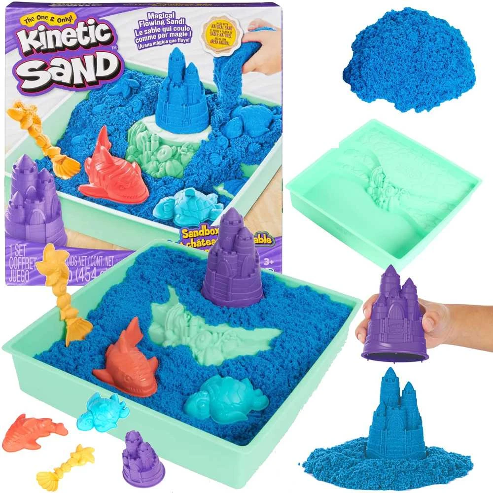 Spin Master Kinetic Sand - Rinkinys Piaskownica mėlyna