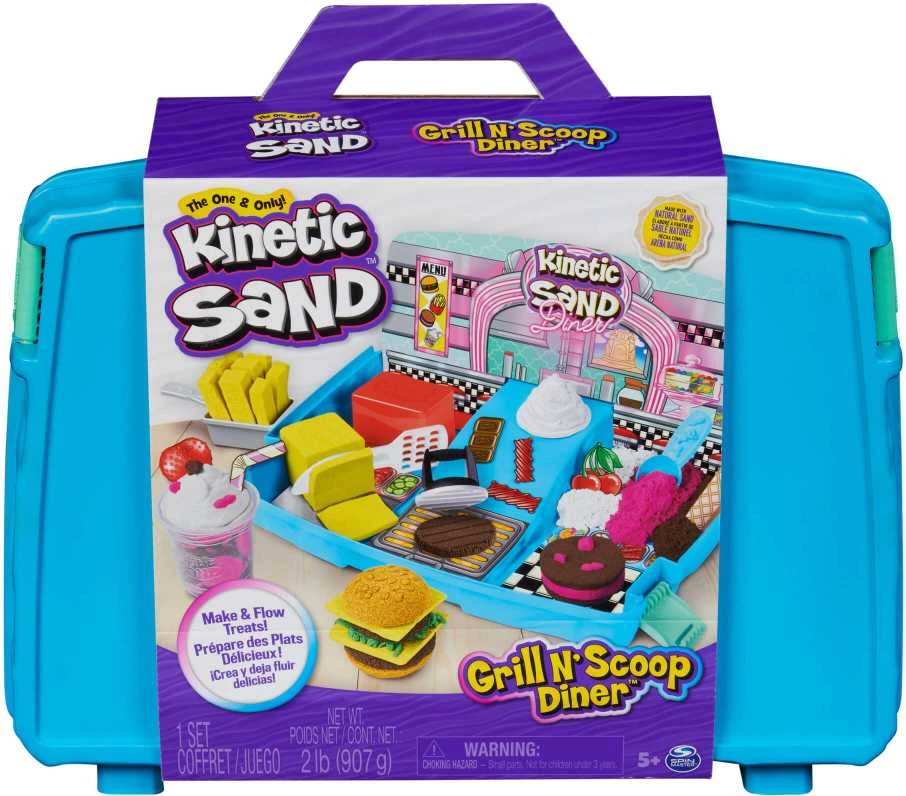 Spin Master Plastikinis kinetinis smėlis Kinetic Sand Set Suitcase Restoranas