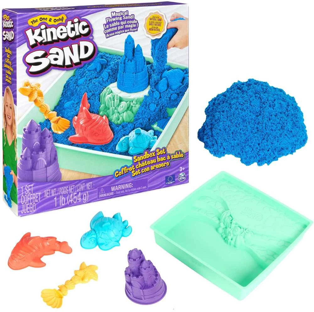 Spin Master Kinetic Sand - Rinkinys Piaskownica mėlyna