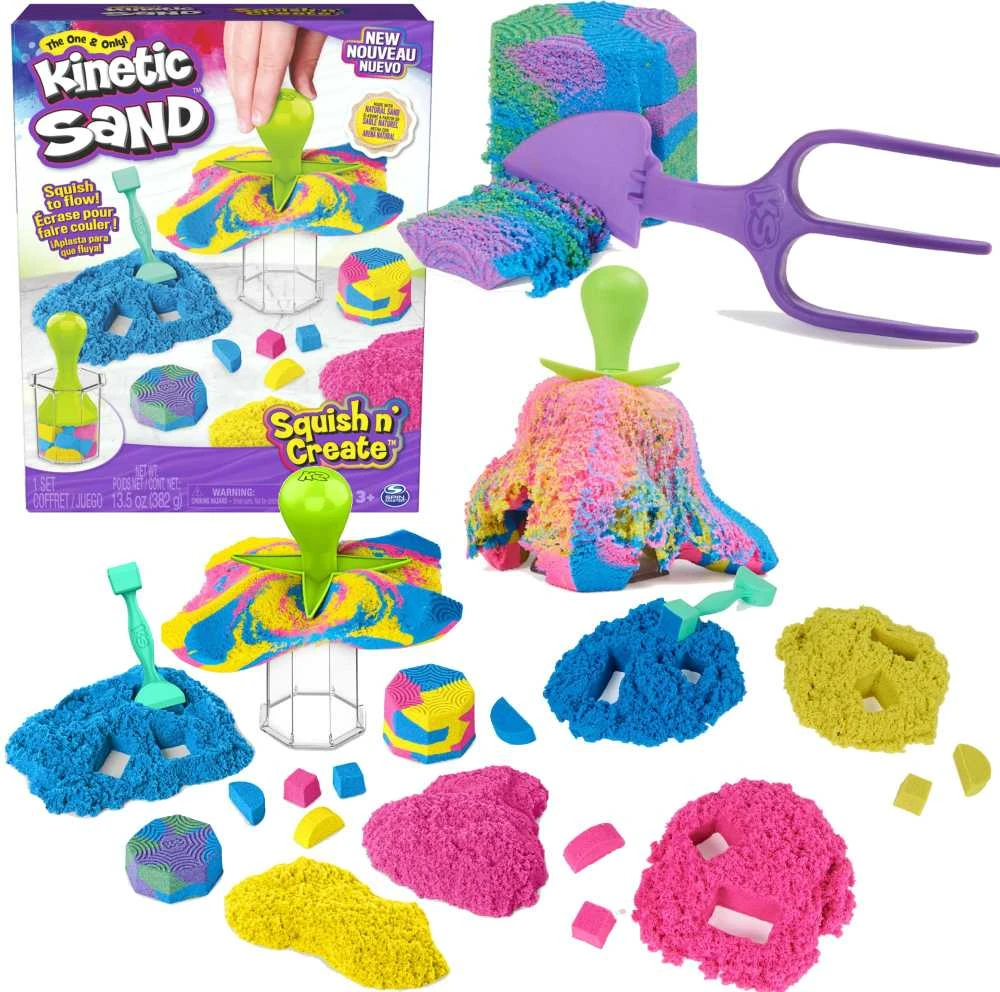 Spin Master KINETIC SAND Kinetinio smėlio rinkinys „Formuok ir kurk“