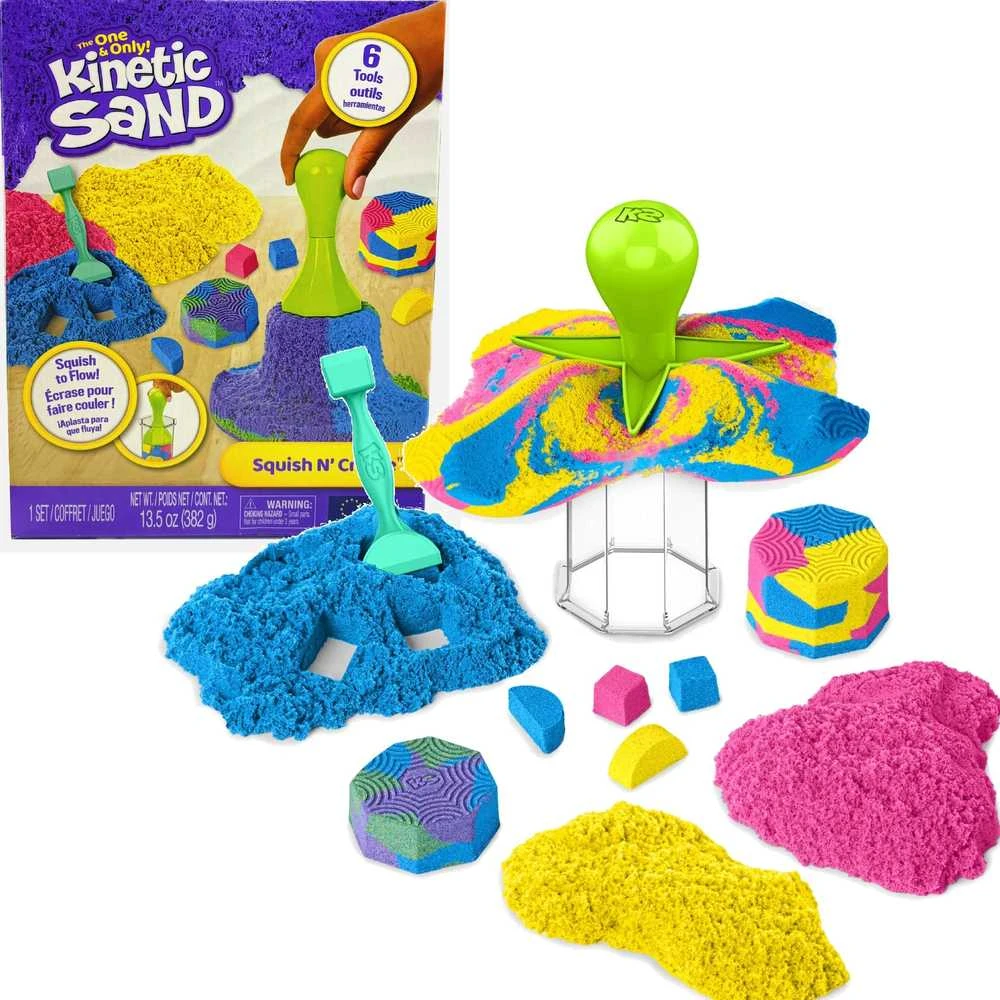 Spin Master KINETIC SAND Kinetinio smėlio rinkinys „Formuok ir kurk“